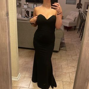 Black strapless Cocktail dress